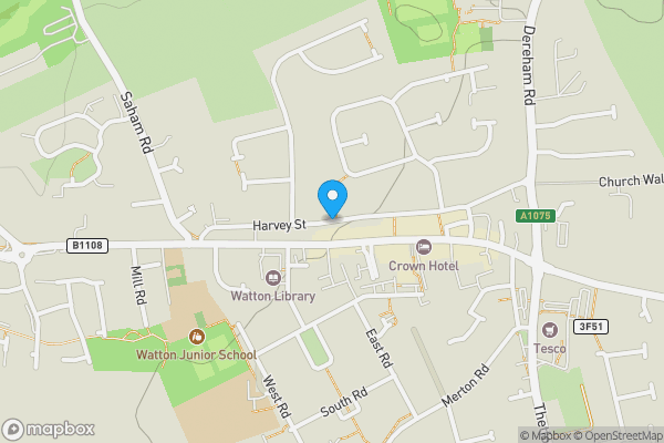 Map location for The Old Brewery, Harvey Street, Watton, Norfolk, IP25 6EB