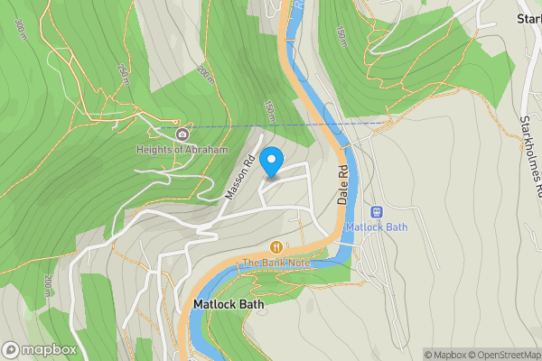 Map location for 6 Hope Terrace, Matlock Bath, Derbyshire, DE4 3NZ