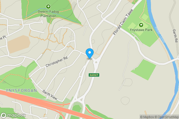 Map location for Clydach Road, Swansea, West Glamorgan, SA6 6QJ
