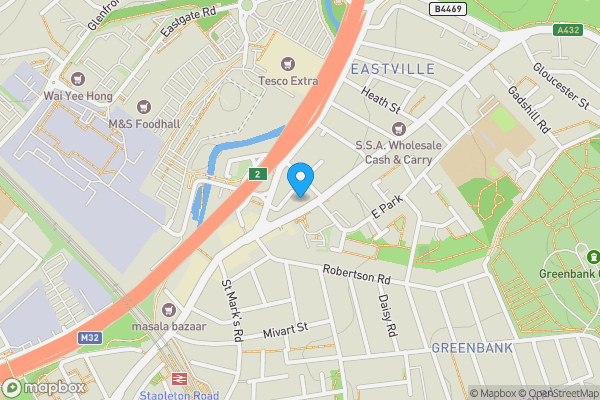 Map location for 31 Fishponds Road, Fishponds, BS5 6SE