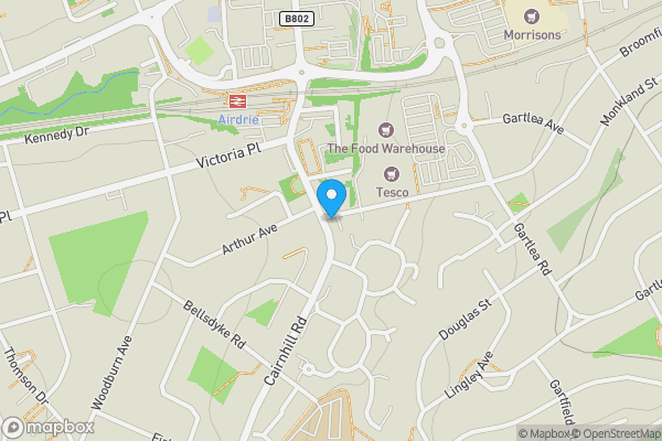 Map location for 49 Cairnhill Road, Airdrie, Lanarkshire, ML6 9HA