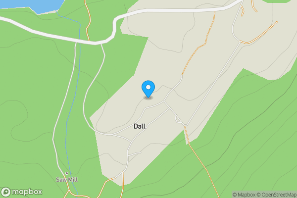Map location for 10 Dall, Rannoch, Perthshire, PH17 2QH