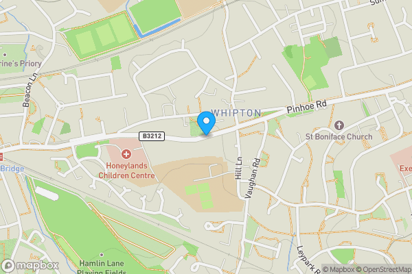 Map location for Pinhoe Road, Exeter, Devon, EX4 8AG