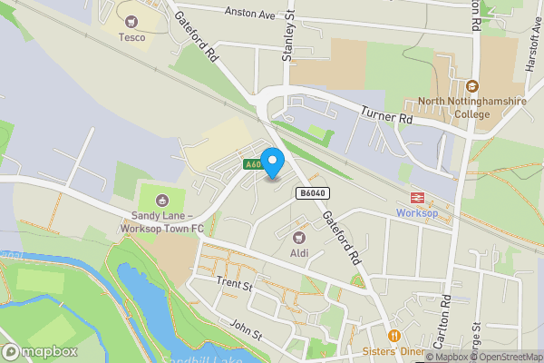 Map location for 6 Speedwell Place, Worksop, Nottinghamshire, S80 1UH