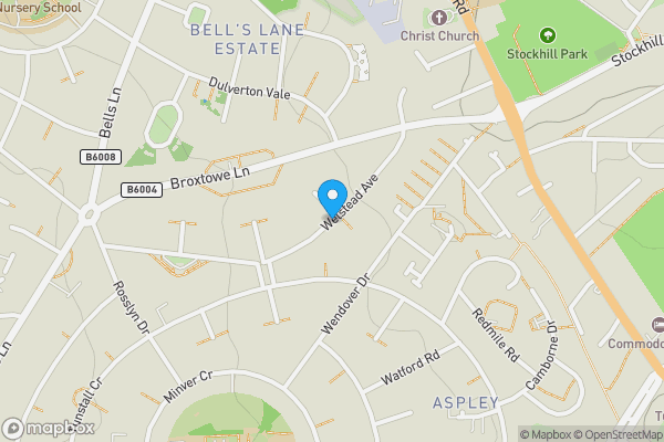 Map location for Welstead Avenue, NOTTINGHAM, Nottinghamshire, NG8 5NQ