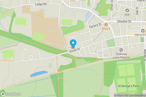 Map location for 29 Elliott Street, Tyldesley, Wigan, M29 8JB