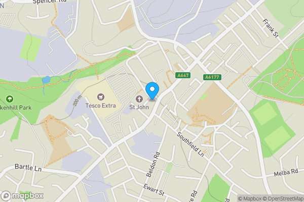 Map location for 634, Great Horton Road Bradford, BD7 4AA