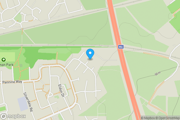 Map location for 61 Beverley Rise, Carlisle, Cumbria, CA1 3RX