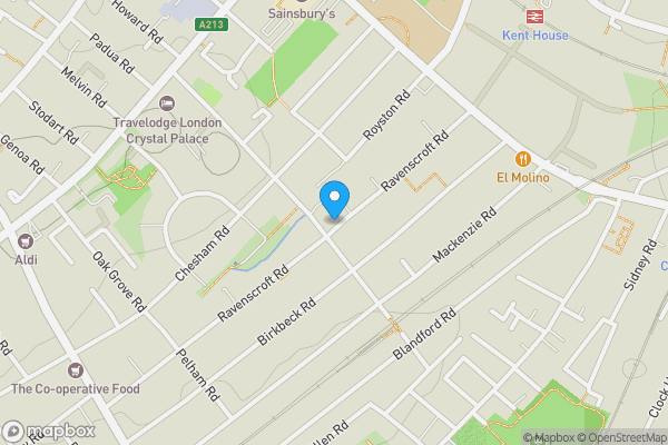 Map location for 85 Avenue Road, Beckenham, Kent, BR3 4RX