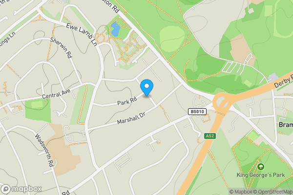 Map location for 3 Lyndale Road, Bramcote, Nottingham, NG9 3LB