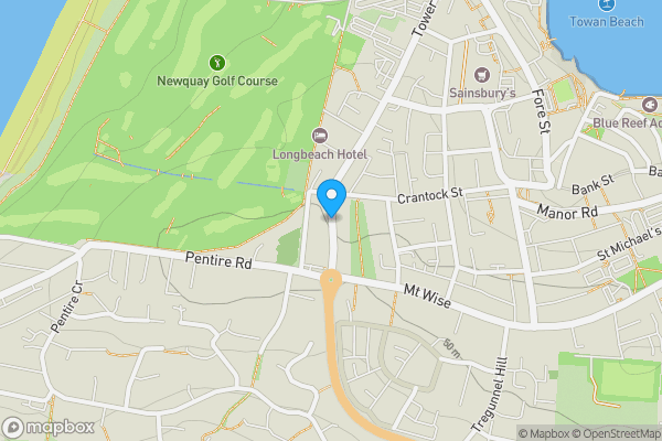 Map location for Higher Tower Road, Newquay, Cornwall, TR7 1QL