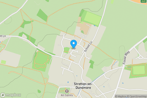 Map location for Land, Hill Crescent, Stretton on Dunsmore, Rugby, Warwickshire CV23 9NF