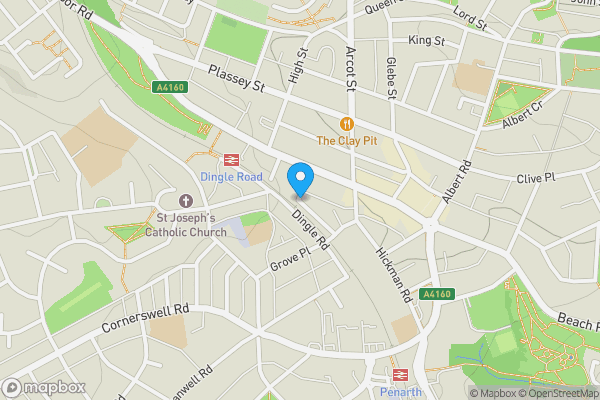 Map location for Warley House, Railway Terrace, Penarth, Vale of Glamorgan, CF64 2TT