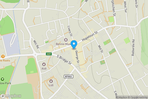 Map location for 11 George Street, Bathgate, West Lothian, EH48 1PH