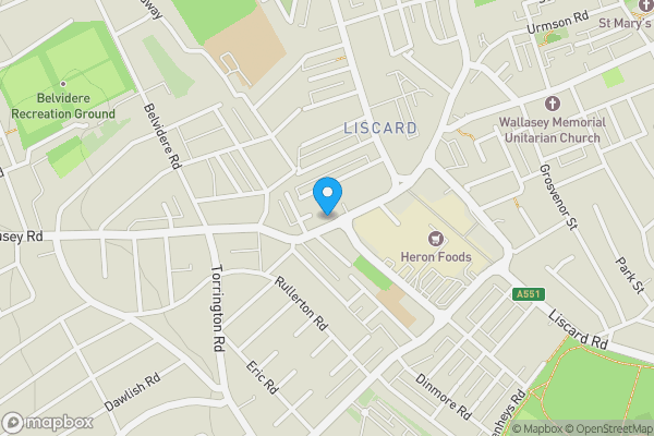 Map location for JD Wetherspoon, 48 Wallasey Road Liscard Wallasey Merseyside CH45 4NW