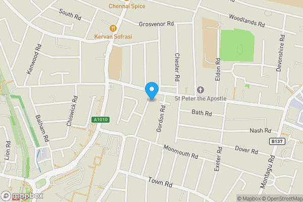 Map location for Land on the north side of 1 Oxford Road, London N9 0LY