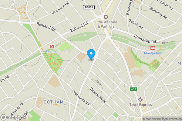 Map location for 119A, Cotham Brow, Cotham, Bristol, BS6 6AS