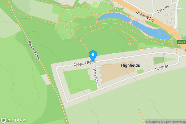 Map location for Land Lying to the North of South Street, Highfields, Doncaster, South Yorkshire DN6 7JN