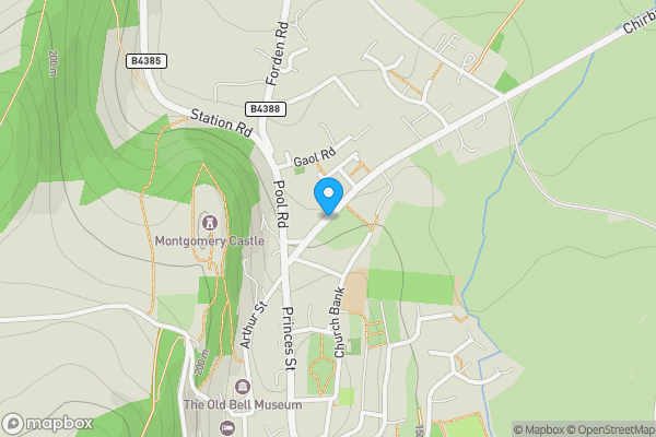 Map location for Chirbury Road, MONTGOMERY, Powys, SY15 6QQ