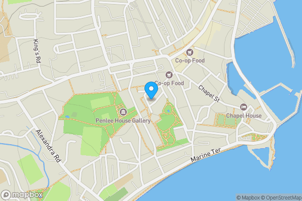 Map location for Warwick House, 16A Morrab Place, Penzance, Cornwall, TR18 4DG TR18 4DG