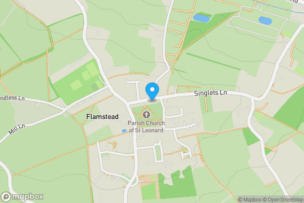 Map location for 10 High Street, Flamstead, St Albans, AL3 8BS