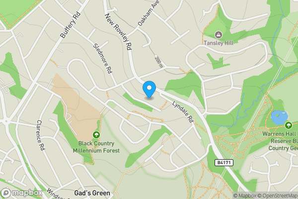 Map location for Housing Development between, 11 and 27 Sanders Close, Dudley DY2 8DP