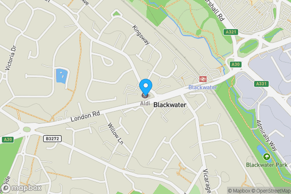 Map location for 46 London Road, Camberley, Hampshire, GU17 0AA