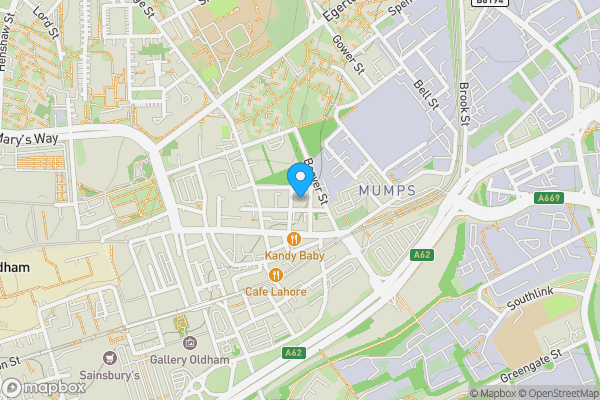 Map location for Apartment 809, Cardinal Court, Scholes Street, Oldham,  OL1 3FZ