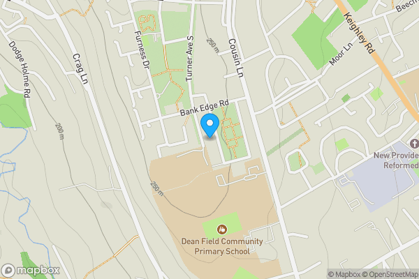 Map location for 80 Weavers Brook, Cumberland Close, Halifax, West Yorkshire HX2 8NF