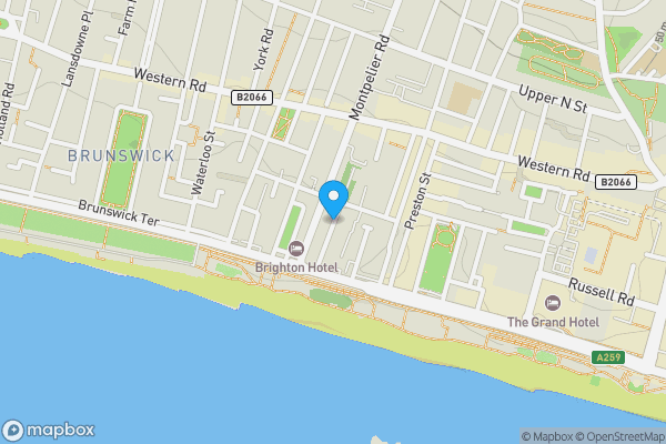 Map location for Oriental Place, Brighton, East Sussex, BN1 2LJ
