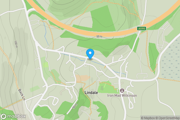 Map location for 2 Yew Tree Court, Cart Lane, Grange-Over-Sands, Cumbria LA11 7AB