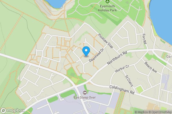 Map location for 20B Bennison Square, Eyemouth, Berwickshire, TD14 5SB