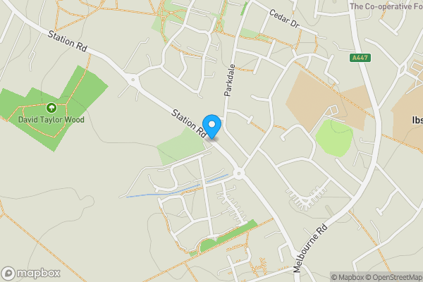 Map location for Highfield House, Station Road, Ibstock, Leicestershire LE67 6JJ
