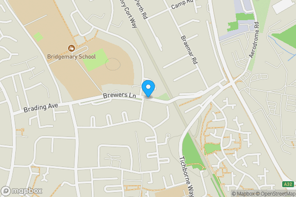 Map location for Land at Brewers Lane, Gosport, Hampshire, PO13 0JU