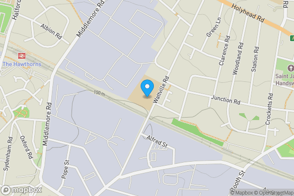 Map location for 154 Wattville Road, Handsworth, Birmingham, West Midlands B21 0DP