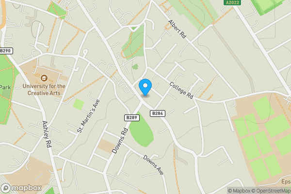 Map location for 1 Burgh Heath Road, Surrey, KT17 4LW