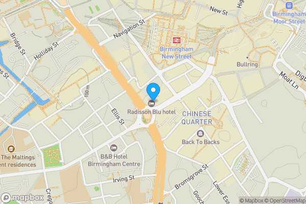 Map location for Flat 2202, Beetham Tower, 10 Holloway Circus, Birmingham, B1 1BA