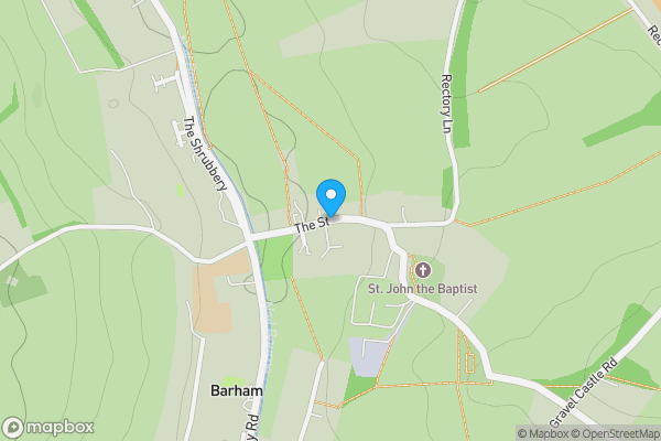 Map location for Barham House, The Street, Barham, Canterbury, Kent, CT4 6PA