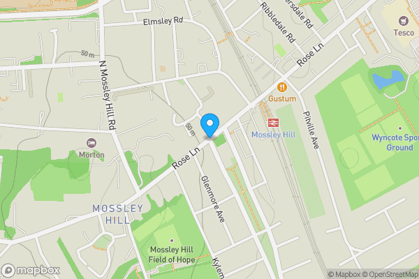 Map location for Mossley Mansion, Park Avenue, Mossley Hill, Liverpool, Merseyside, L18 8BU
