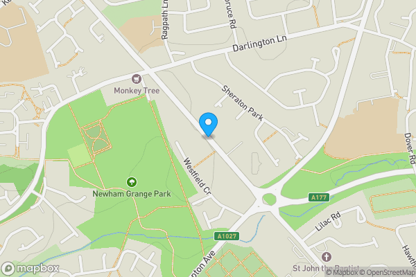 Map location for Durham Road, Stockton-On-Tees , TS19 0PT