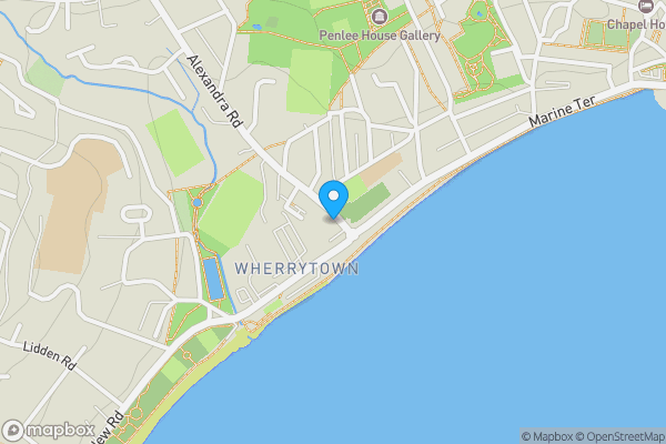 Map location for 2, 3 & 4 Alexandra Road, Penzance, Cornwall, TR18 4LY