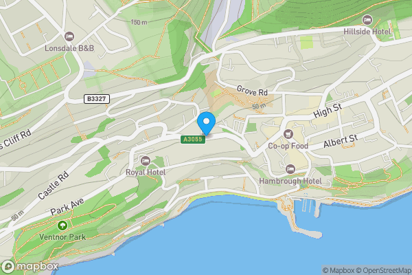 Map location for Alpine Road, Ventnor, Isle of Wight, PO38 1BU