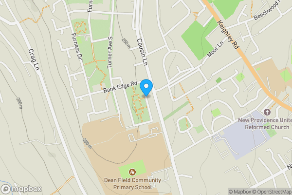 Map location for 46 Weavers Brook Cumberland Close, Halifax, West Yorkshire, HX2 8NF