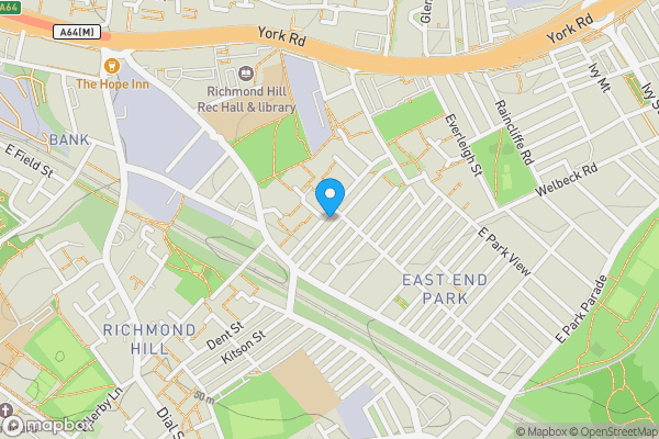 Map location for 21 Ascot Terrace, Leeds, West Yorkshire LS9 9JB