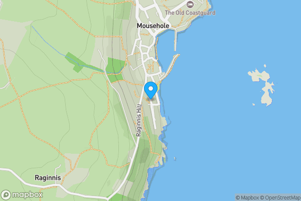 Map location for St Clements Cottage, St. Clements Terrace, Mousehole,cornwall TR19 6SJ