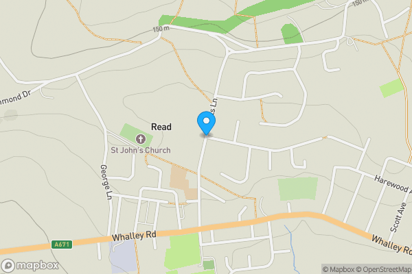 Map location for Land At Ashfield Road, Burnley, Lancashire, BB11 1BS