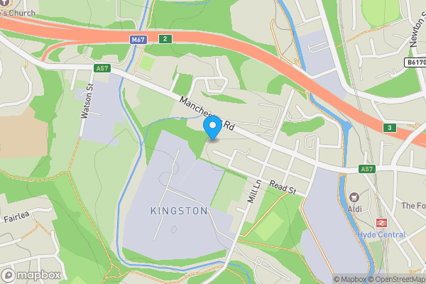 Map location for 35 Brookhey, Hyde, SK14 2DY