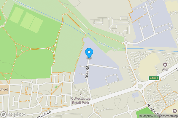 Map location for Land and buildings on the west side of Ross Road, Stockton-On-Tees TS18 2NN