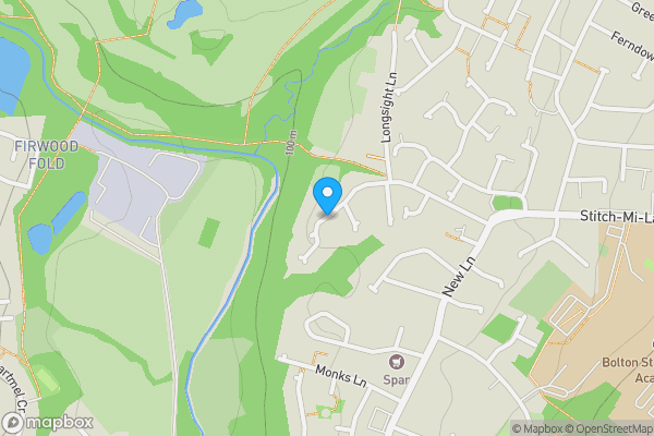 Map location for Kirklands, BOLTON, Lancashire, BL2 4LU