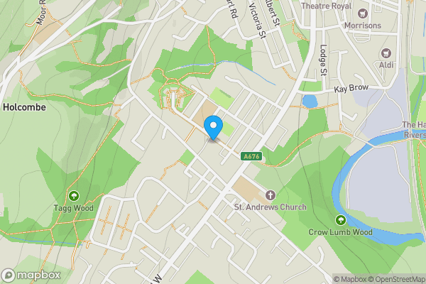 Map location for 25 Garnett Street, Ramsbottom, Bury, Lancashire, BL0 9JW
